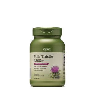 Milk Thistle 1300mg - 60 Caplets (60 Servings) | GNC