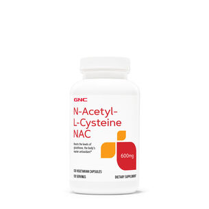 N-Acetyl-L-Cysteine NAC 600mg - 120 Vegetarian Capsules (120 Servings) | GNC