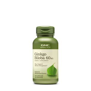 Ginkgo Biloba 60mg - 100 Capsules (100 Servings) | GNC