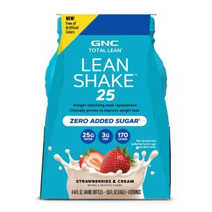 Lean Shake 25 - Strawberries and Cream - 14oz. (4 Bottles) | GNC