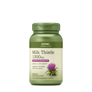 Milk Thistle 1300mg - 120 Caplets (120 Servings) | GNC