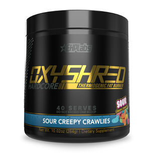 OxyShred Hardcore - Sour Creepy Crawlies - 10.02oz (40 Servings) | GNC