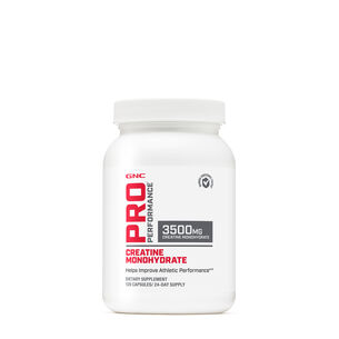 Creatine Monohydrate 3500mg - 120 Capsules (24 Servings) | GNC