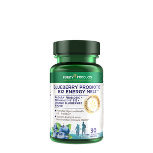 Blueberry Probiotic B12 Energy Melt - 30 Tablets (30 Servings) | GNC