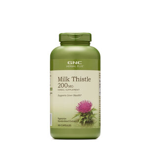 Milk Thistle 200mg - 300 Capsules (300 Servings) | GNC