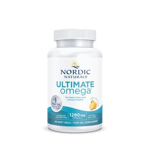Ultimate Omega Soft Gels - Lemon - 60 Softgels (30 Servings) | GNC