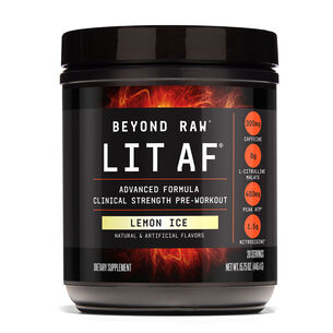 LIT AF Pre-Workout - Lemon Ice (20 Servings) | GNC