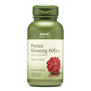 Panax Ginseng 600mg - 100 Capsules (100 Servings) | GNC