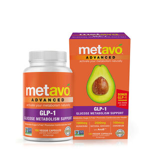Advanced GLP-1 Glucose Metabolism Support - 180 Veggie Capsules (60 Servings) | GNC