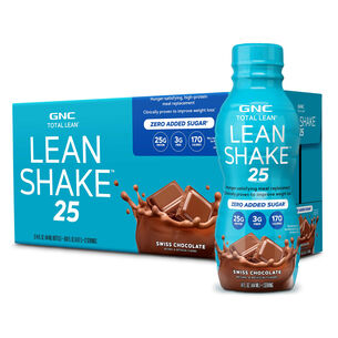Lean Shake 25 - Swiss Chocolate - 14oz. (12 Bottles) | GNC