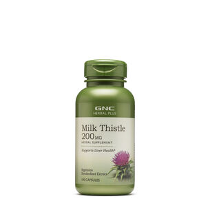 Milk Thistle 200mg - 100 Capsules (100 Servings) | GNC
