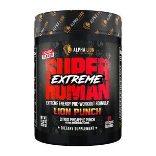Superhuman Extreme Pre-Workout - Lion Punch (21 Servings) | GNC