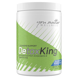 Cleansing Support Detox King - Blueberry Pomegranate - 11.64 oz (30 Servings) | GNC